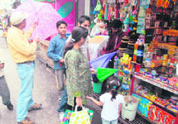 With rain visiting Shimla more often now, people almost making a beeline to buy umbrellas to greet the pleasant guest.