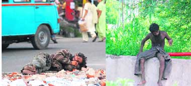 Mentally challenged persons can be spotted in various parts of Jammu