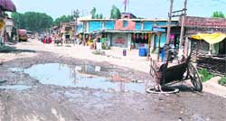 The pitiable condition of the fruit mandi in Srinagar.