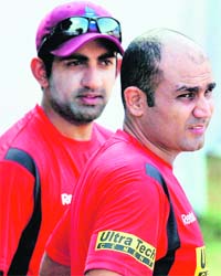 Gautam Gambhir (L), Virender Sehwag