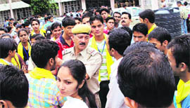 Students of a Dharamsala college were involved in a scuffle on the occasion of filing nomination papers for the SCA elections on Wednesday