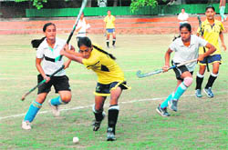 A match in progress at Sector 18 in Chandigarh on Friday.