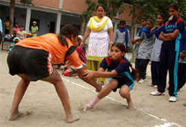 A kabaddi match