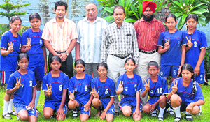 Saraswati Senior Secondary School students who won the zonal competition in Doraha on Wednesday. 