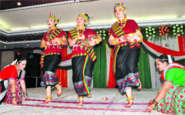 A cultural programme, highlighting national integration, presented by members of a ladies’ club in Ludhiana on Thursday.