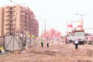 A view of the Commonwealth Games Village. All 16 major infrastructure projects are facing delays, some of them by as much as 55 to 95 per cent