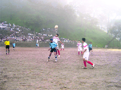 A match in progress at Sanawar on Friday. 