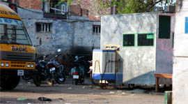 A special cabin for Badal-owned transport companies set up at PRTCs Bathinda depot.