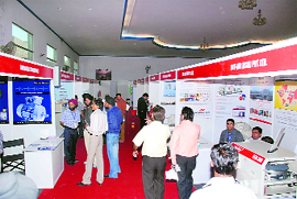 Despite rains, visitors took keen interest on the third day of the Industrial Expo in Ludhiana.