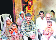 Members of the Gehlout family in Dharana village.