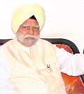 Chairman, SC and ST Commission, Buta Singh in Ludhiana on Monday.