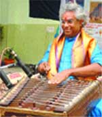 Pt Tarun Bhattacharya at the recital 