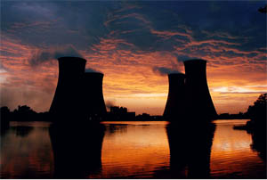 A view of the clouds near the Guru Nanak Dev Thermal Plant in Bathinda on Thursday. The city experienced spell of showers bringing down the temperature and providing relief to the people. 