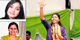 Clockwise: Nupur Sharma, Ashwathy Rajan and Mukta Sharma