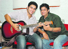 Sharang Sharma (L) with Atul Sharma