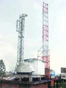 The two generators with the mobile phone towers in Dehradun.