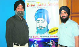 Director Bakhtawar Singh and producer Sukhwinder Singh of animated Punjabi film Bhai Taru Singh