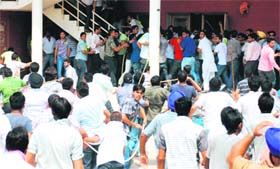 The mob at DAV College two days ago that brought to the fore the ugly aspect of student politics