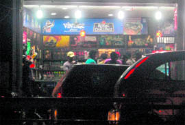 People buying liquor in Ludhiana.