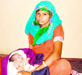 After having shown the door by two hospital, Nish birth to a baby girl with midwifes help.