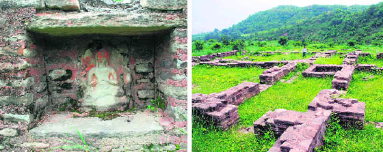 Buddha Vihar at Adi Badri in Yamunanagar which is in a state of neglect.