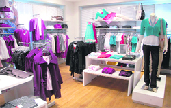Purple pleasure: The autumn/winter 09 collection at Esprit-17 spells trend and elegance.