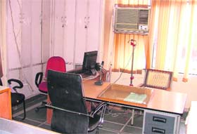 The office of the Sub-Registrar (West) wears a deserted look as revenue officials remained on protest leave in Ludhiana