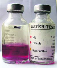 The water testing kit being introduced by the PAU