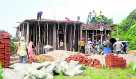Construction of houses is now a common sight. People who had migrated want to return.