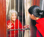 An 80-year-old woman locked up in a house at New Shimla.
