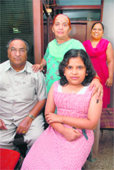 (L-R) K.C Goel, Krishna Goel and Sahiba Joshi