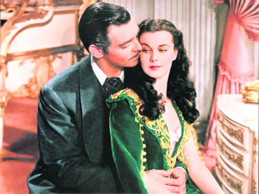 Vivien Leigh and Clark Gable in Gone With The Wind
