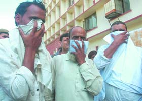 The three persons caught with heroin in New Delhi