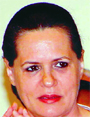 Congress president Sonia Gandhi