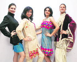 Student designers of INIFD display their collection