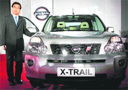CEO-cum-MD of Nissan Motor India, Kiminobu Tokuyama at the launch of the new Nissan X-Trail, in Mumbai 