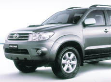 The Fortuner is a full-time four-wheel drive