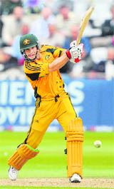 Australias Tim Paine bats during the sixth ODI at Trent Bridge on Thursday.
