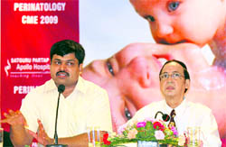 Doctors at a workshop on neonatal resuscitation at SPS Apollo Hospital in Ludhiana on Saturday.