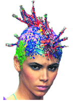 Designer Anshu Arora presents fashions another hair-raising moment at the LFW.
