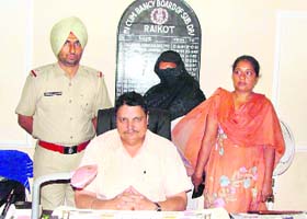 Karamjit Kaur in police custody