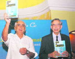 Expelled BJP leader Jaswant Singh at the release of the book India in Turmoil by Ved Marwah in New Delhi on Monday.
