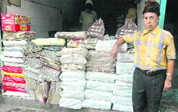 Krishan Kumar Garg with his collection of newspaper clippings at his Rajpura residence.