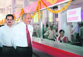The Chief Post Master General inaugurates the project in Chandigarh