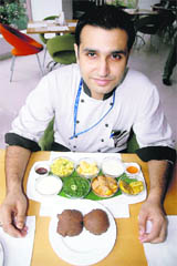 The chef at Taj-17 presents a Navratra thali to whet the connoisseurs appetite.