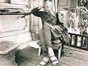 The writer in a contemplative mood