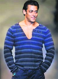 Actor Salman Khan at a fashion show organised by Italian fashion brand Guru during its India launch ceremony in Mumbai