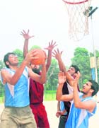 A match in progress at Panjab University in Chandigarh on Saturday.