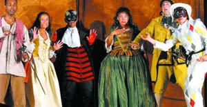 Members of the Italian theatre group.