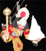 In Suratgarh, Hanuman was shown flying in the sky while carrying Sanjeevani herb for the ailing Lakshman.